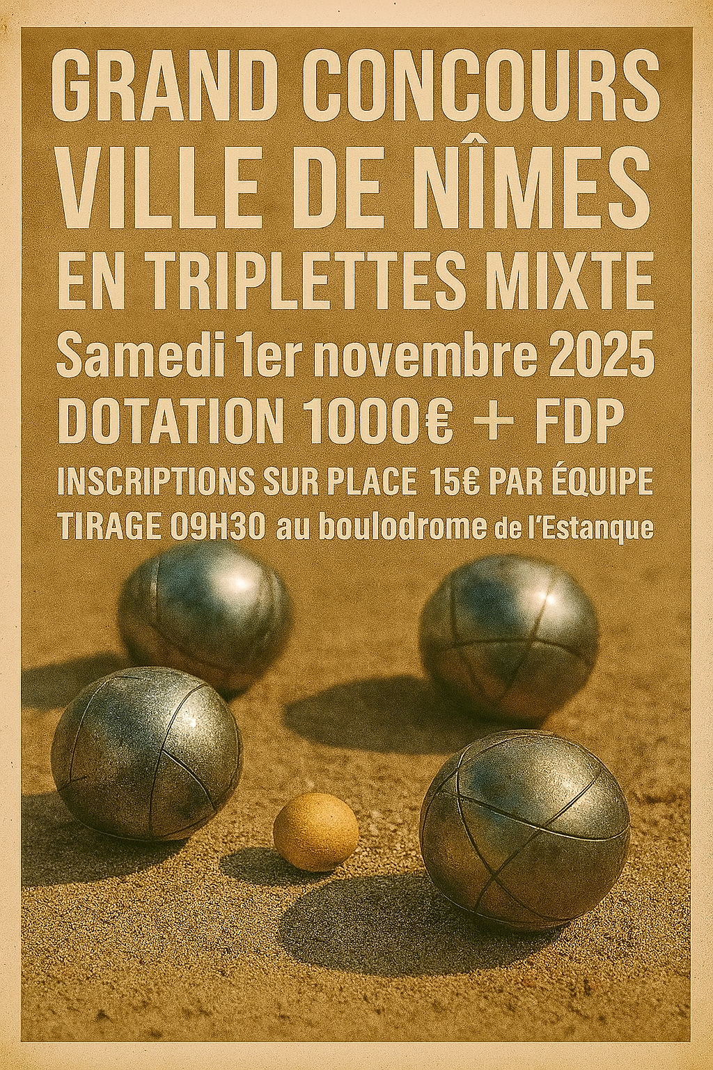 CONCOURS VILLE DE NIMES - O1 NOVEMBRE 2025