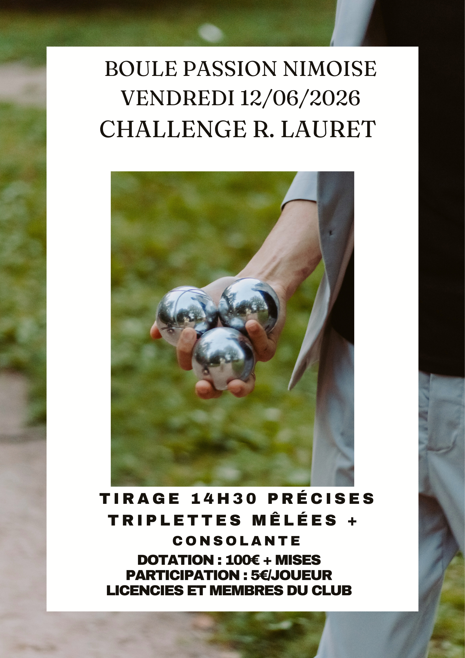 CHALLENGE R.LAURET / VENDREDI 12 JUIN 2026